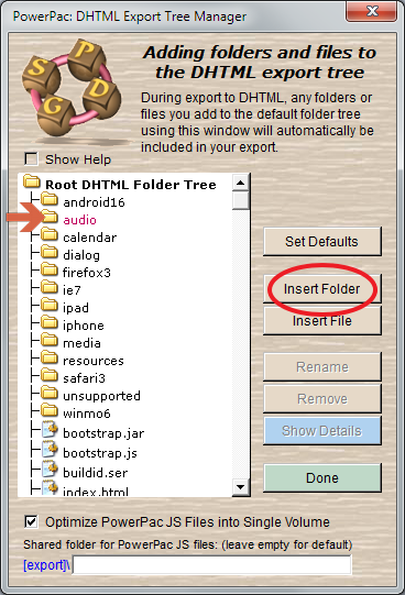 DHTML Export Tree Manager.png